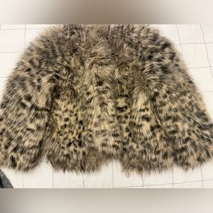 MICHAEL Micheal Kors Leopard faux Fur Jacket coat